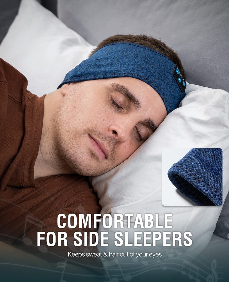 Perytong Sleep Headphones Wireless, Bluetooth Sports Headband Headphones with Ultra-Thin HD Stereo Speakers Perfect for Sleeping,Workout,Jogging,Yoga,Insomnia, Air Travel, Meditation (Deep Teal) - Image 5