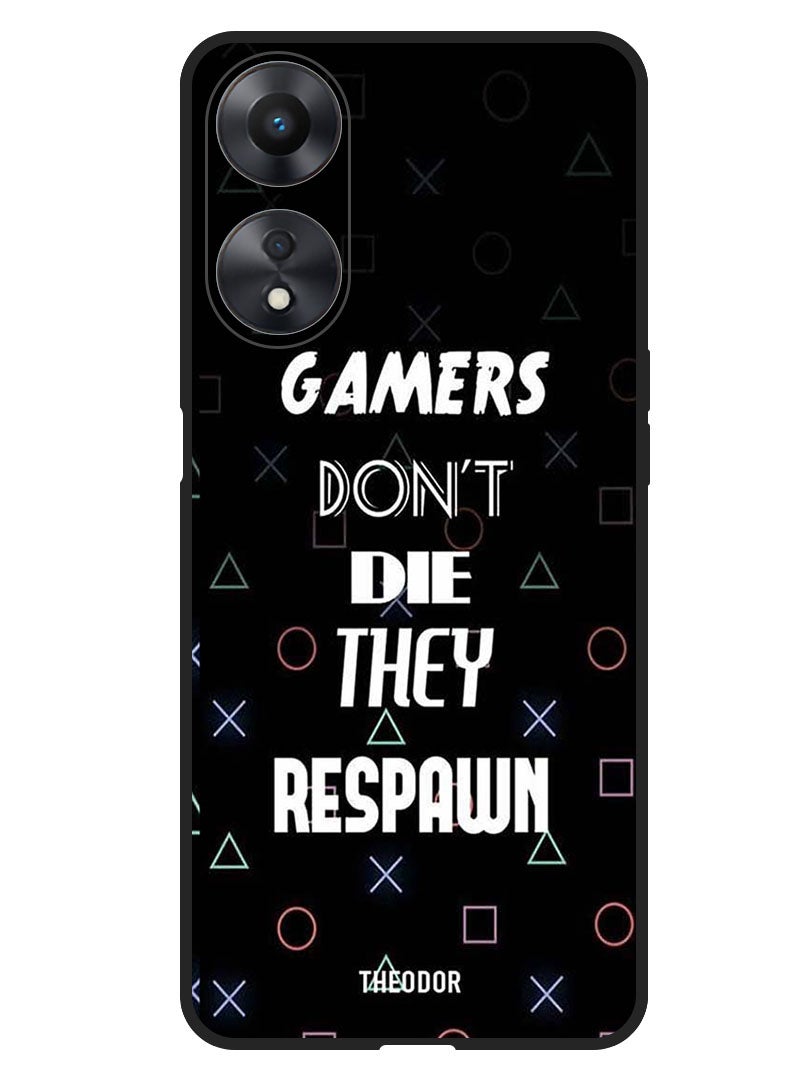Theodor Protective Case Anti Scratch Shock Proof Bumper Cover For Oppo A1 5G Gamers Dont Die - Image 1