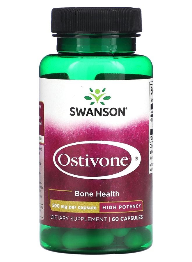 SWANSON Ostivone High Potency 500 mg 60 Capsules