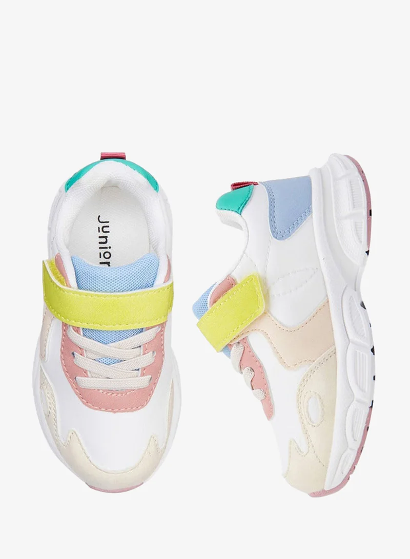 JUNIORS Girls' Hook and Loop Closure Sneakers