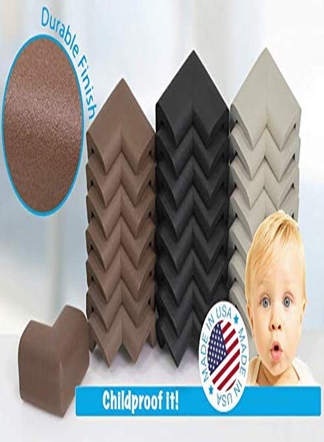 KidKusion 4-Piece Safety Corner Cushion, Black, Child Proofing Corner Guard, Made in USA, Child Safety, Home Furniture Safety Bumper, Baby Proof Table Protector, 4 Count (Pack of 1) - Image 5