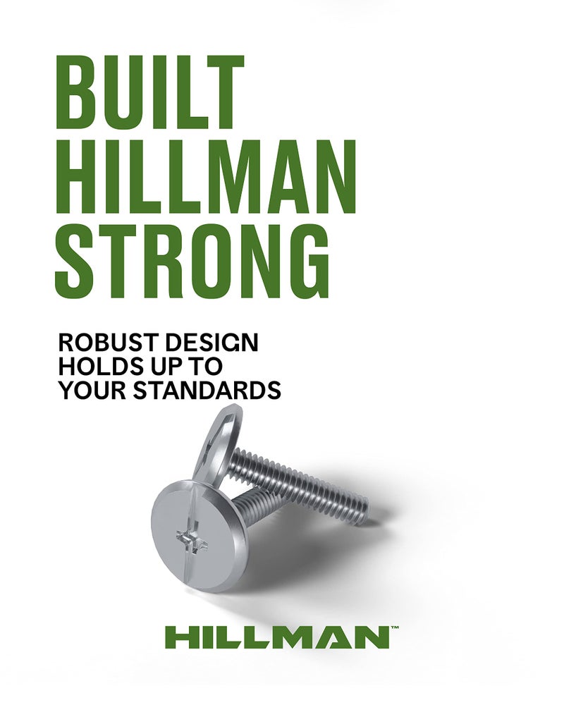 Hillman Combo Sidewalk Bolt, Hurricane Hardware, 100 Pieces, Rust-Resistant, Durable, Truss Head, (1/4" x 2") Stainless Steel (831494) - Image 2