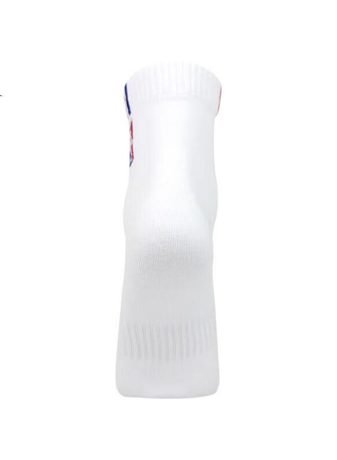 NBA Basketball Socks Men'S Fashion Mesh Breathable Sweat-Absorbing Sports Socks Embroidered Comfortable Combed Cotton Socks 4 Pairs Pack - Image 3