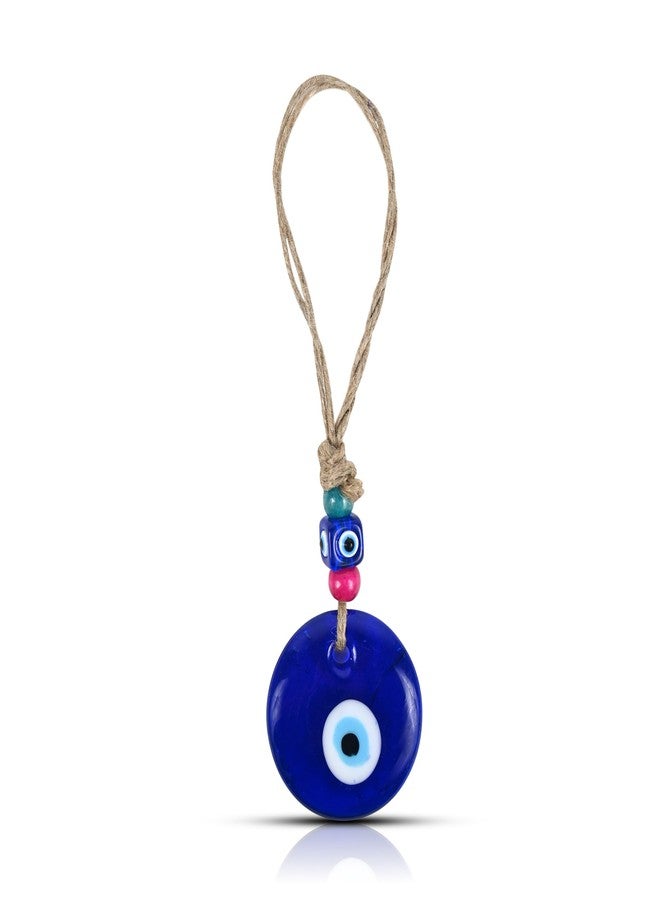 VKORA Handmade Turkish Evil Eye Hanging with Beads for Decoration of Home Shop Office Garden and Car (Multi Blue) - Image 5