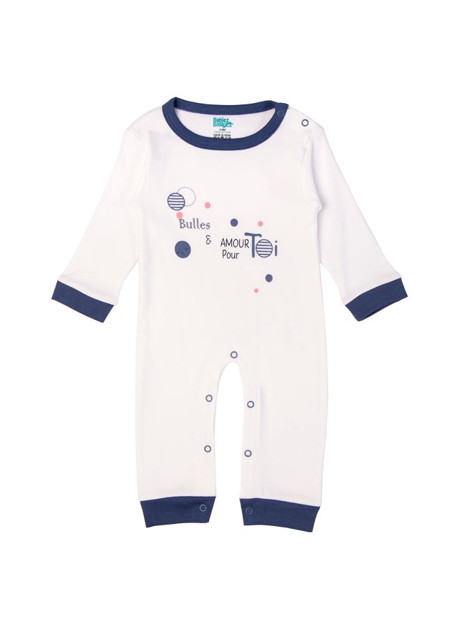 Babies Basic 100% Cotton Printed Long Sleeves Jumpsuit/Romper/Sleepsuit For Babies  - Image 2