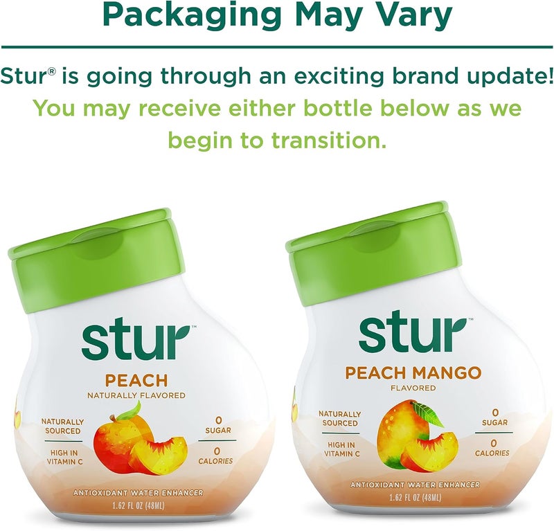 Stur Liquid Water Enhancer - Peach Mango Flavor, 5 Bottles, Naturally Sourced, Zero Sugar, Keto & Vegan Friendly - Image 3
