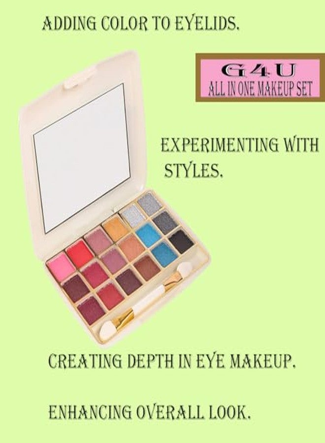 G4U All Skin Types Makeup Kit - 18 Professional Shades 181224 A42 - Image 4