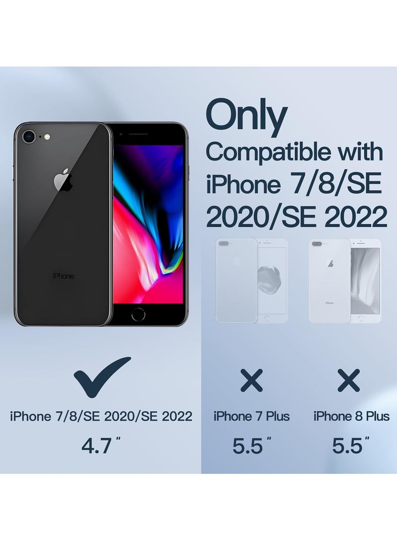 DUSALA iPhone SE Case 2022/2020, iPhone 8 Case, iPhone 7 Case, Liquid Silicone Phone Case for iPhone SE 8 7 4.7 Inch, Colorful Silky-Soft Protective Cover (Blue) - Image 2