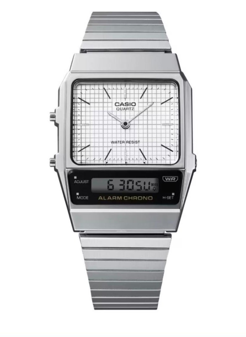 CASIO - Casio Analog-Digital Black Dial Unisex's Watch-AQ-800E-7ADF - Image 1