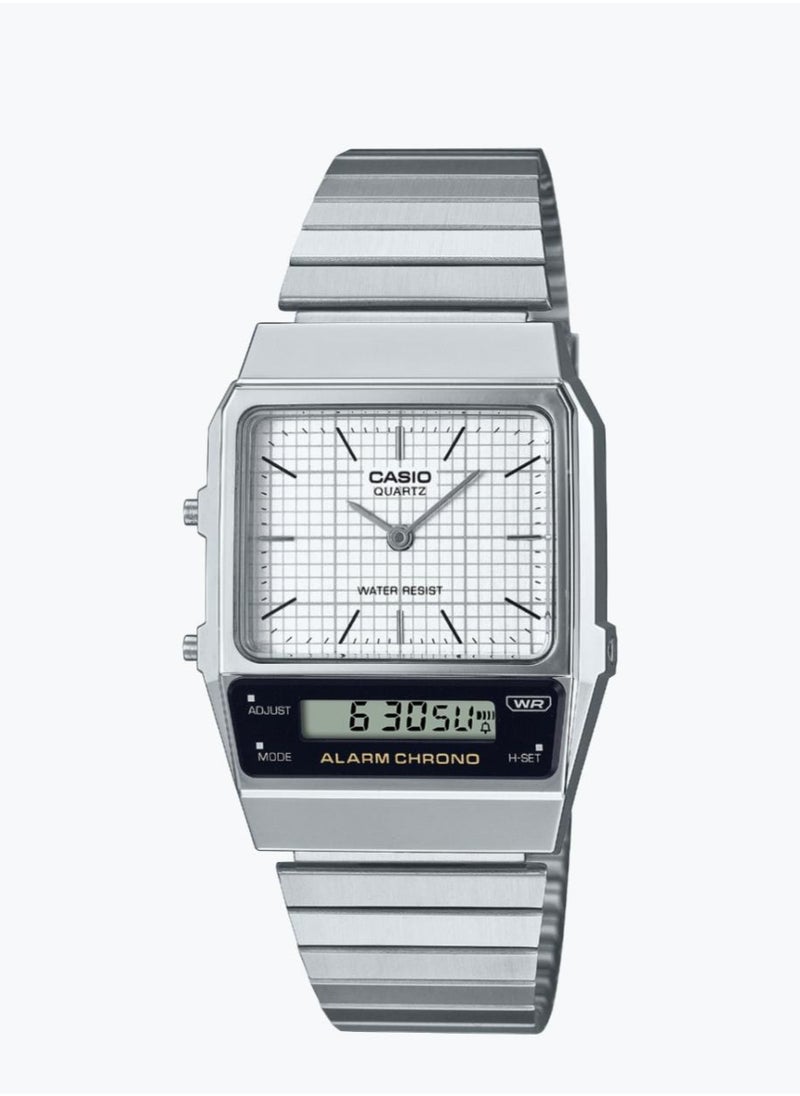 CASIO - Casio Analog-Digital Black Dial Unisex's Watch-AQ-800E-7ADF - Image 1