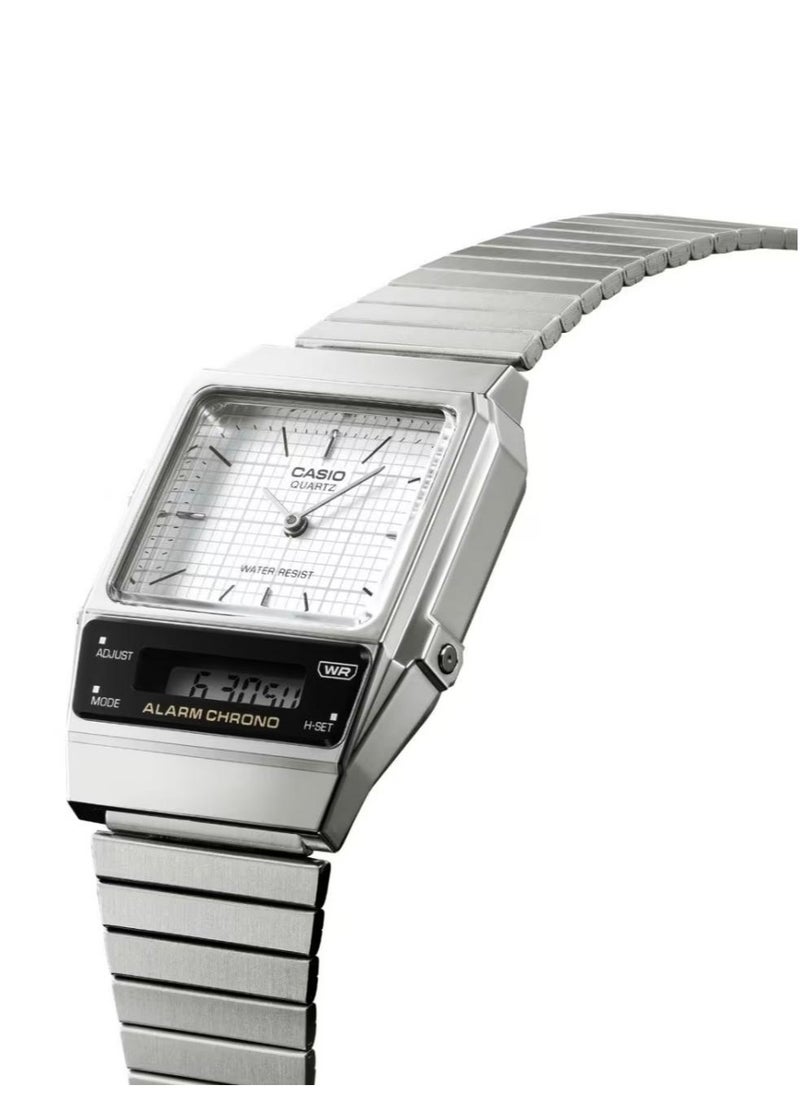 CASIO - Casio Analog-Digital Black Dial Unisex's Watch-AQ-800E-7ADF - Image 1