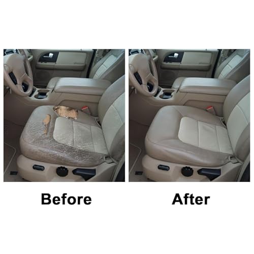 Sekeseauto Driver Side Bottom Replacement Perforated Leather Seat Cover Tan #1H Compatible with Ford Expedition 4x4 2wd 4.6L 5.4L 2003 2004 2005 2006 - Image 4