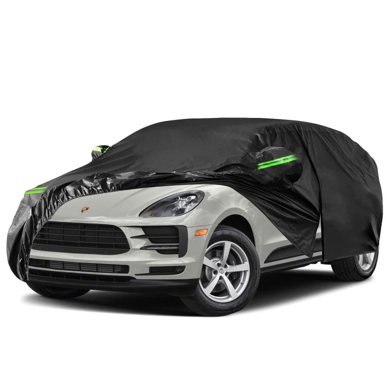SPORTULI Waterproof Car Cover Replacement for 2014-2025 Porsche Macan, 6 Layers All Weather Full Car Covers with Zipper Door & Windproof Bands for Snow Rain Dust Hail Protection - Image 1