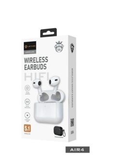 Lenyes Air 4 TWS Earphones Wireless Bluetooth Earbuds With Replacement Eartips And Protective Case Standard Version White  - Image 2