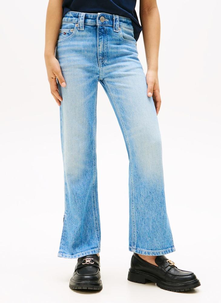 TOMMY HILFIGER Kids Girlfriend Light Wash Jeans - Image 1