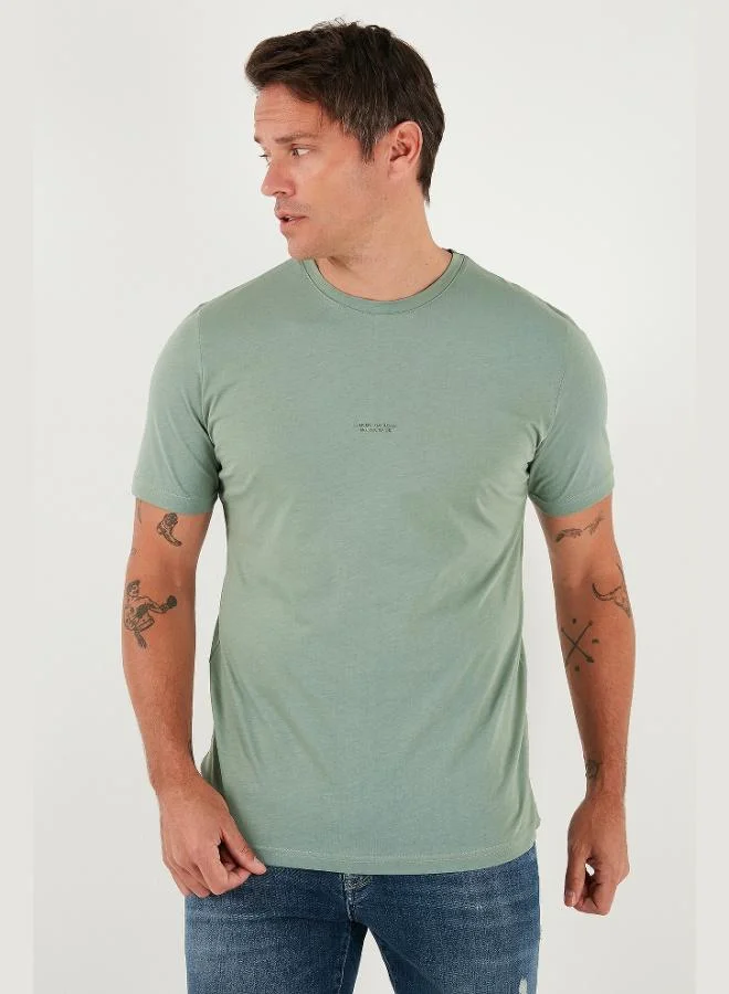 Buratti Detailed Cotton Regular Fit Crew Neck T-Shirt Men's T-Shirt 59020203