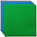 Strictly Briks Stackable Baseplates  6 Pack Compatible with Classic Lego  Major Brick Brands 10 x 10 in with 32 x 32 Studs Toy Building Plates Boards Kids Easter Gift Blue Grey Green - Image 4