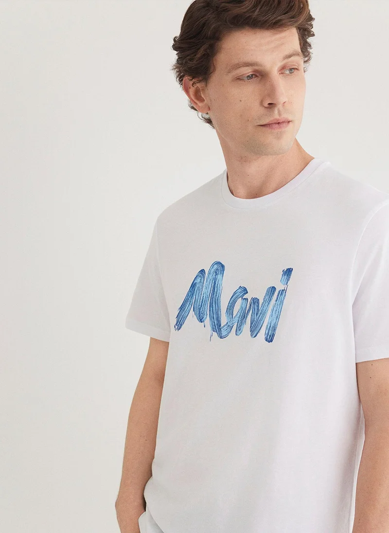 MAVI Mavi Logo Printed White T-Shirt