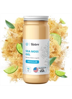 Wildcrafted Sea Moss Gel - Supercharge Health with Irish Seamoss - with Essential Vitamins & Minerals - Antioxidant-Rich Vegan Superfood for Immune Support, Energy (Original, 16 oz)