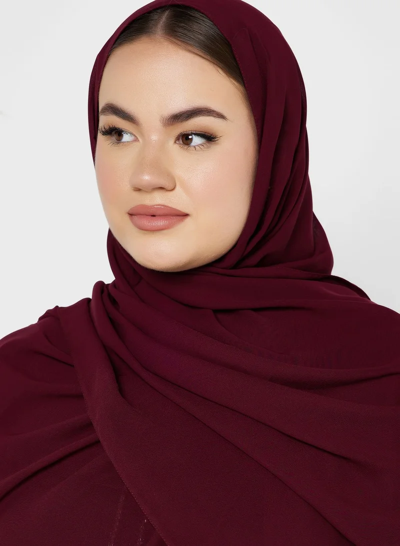 Hayas Closet Curve Cape Embellished Abaya