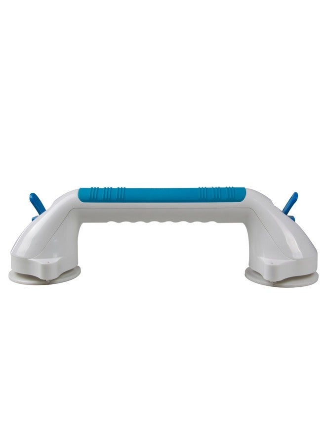 PCP Suction Grip Bathtub and Shower Handle with Color Lock Indicators, White, 16 Inch - Image 1