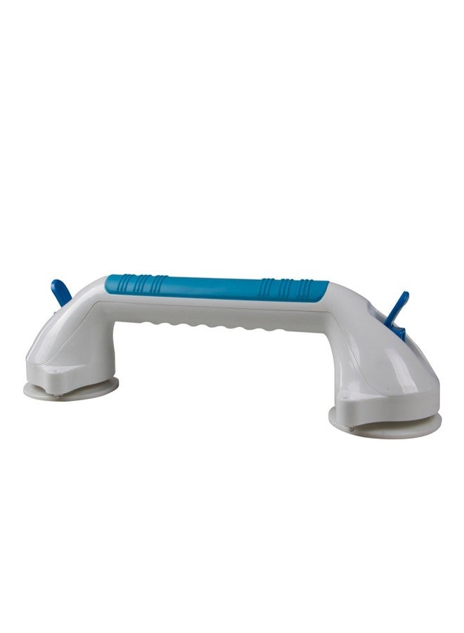 PCP Suction Grip Bathtub and Shower Handle with Color Lock Indicators, White, 16 Inch - Image 2