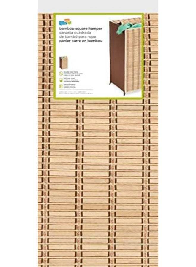 Honey Can Do Honey-Can-Do HMP-01619 Tall Wicker Weave Hamper, Bamboo Laundry Organizer - Image 3
