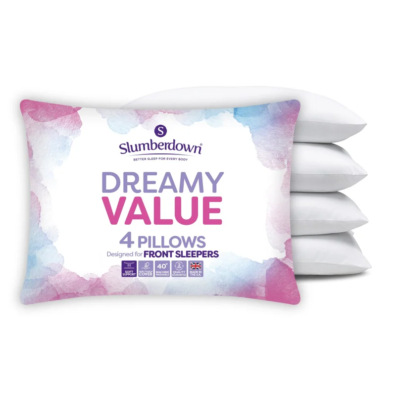 Matalan Slumberdown 4 Pack Dreamy Value Pillows White