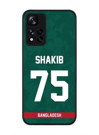 Rugged Black Edge Case for Redmi Note 11 Pro Plus 5G, Slim fit Soft Case Flexible thin Cover - Player Name - Shakib Al Hasan, Jersey Number- 75 - pzsku/ZA50BFF8837EDD39263DCZ/45/_/1702556580/295f9be3-c482-48dc-af3a-995fbeeb662e