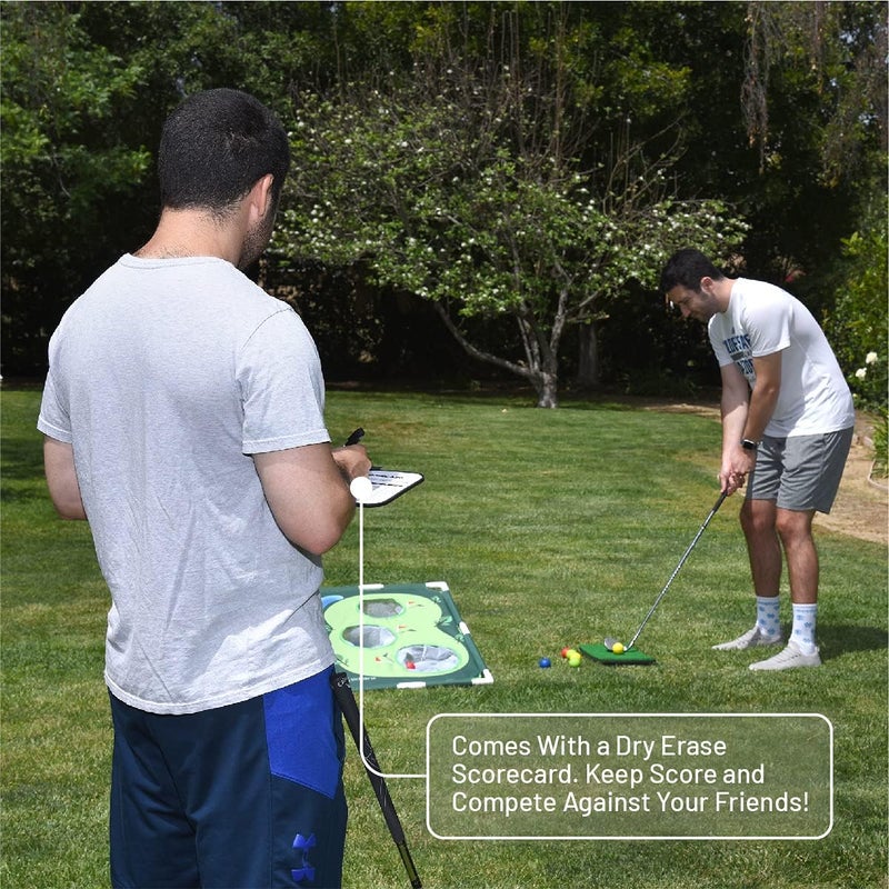 Sidelinx Golf Cornhole Set - Golf Yard Game - Chipping Practice Set for Both Indoors and Outdoors - Perfect Golf Gift for Men - Image 5