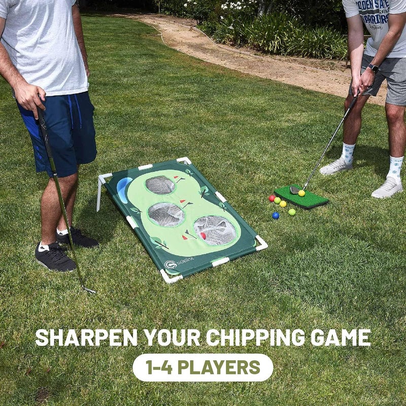 Sidelinx Golf Cornhole Set - Golf Yard Game - Chipping Practice Set for Both Indoors and Outdoors - Perfect Golf Gift for Men - Image 2