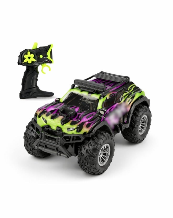 O2. LED Off-Road Remote Control RC Car with 7-Color Lights, 2.4GHz Controller and Rechargeable Battery - Image 1