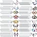Poen 200 Pcs Diy White Masks Bulk Paper Half Face Paintable Blank Masquerade Mardi Gras Masks With String Pulp For Cosplay Masquerade Party 16 Styles - Image 2