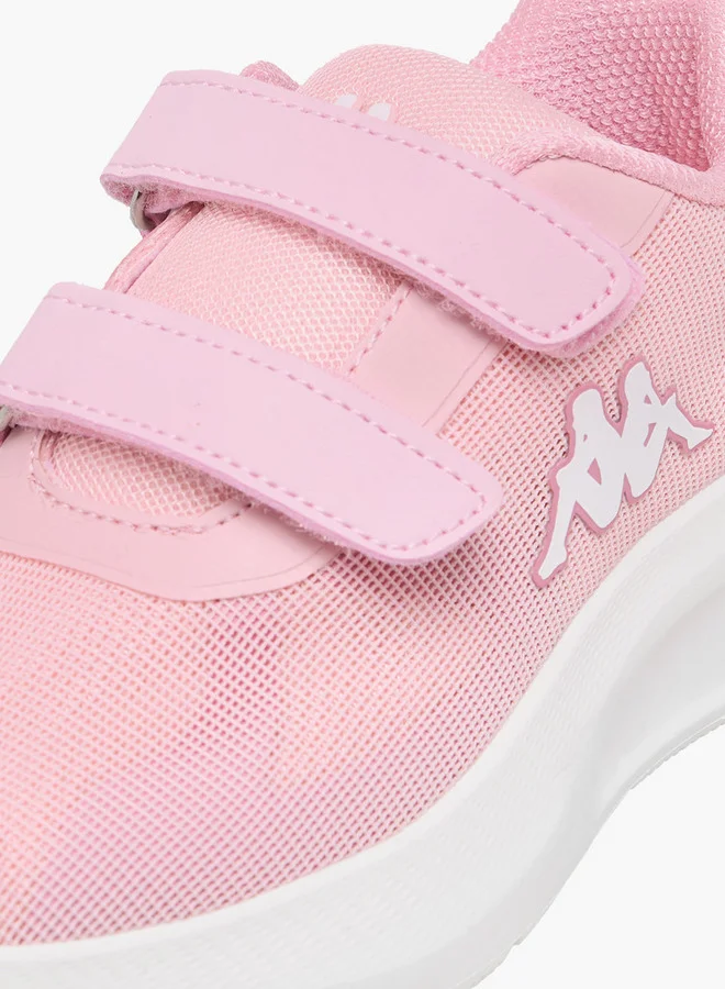 Kappa Girls' Logo Applique Sports Shoes with Hook and Loop Closure