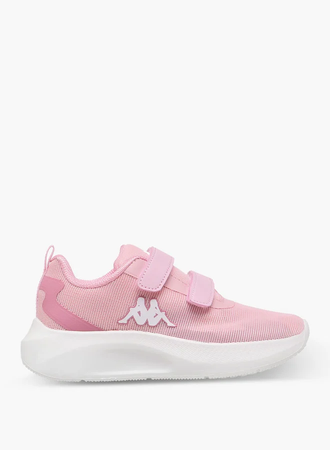 Kappa Girls' Logo Applique Sports Shoes with Hook and Loop Closure