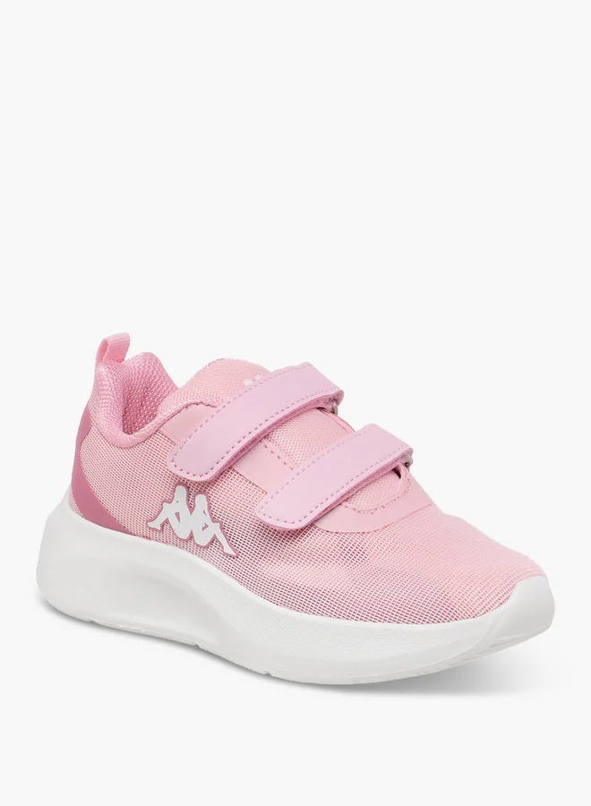 Kappa Girls' Logo Applique Sports Shoes with Hook and Loop Closure