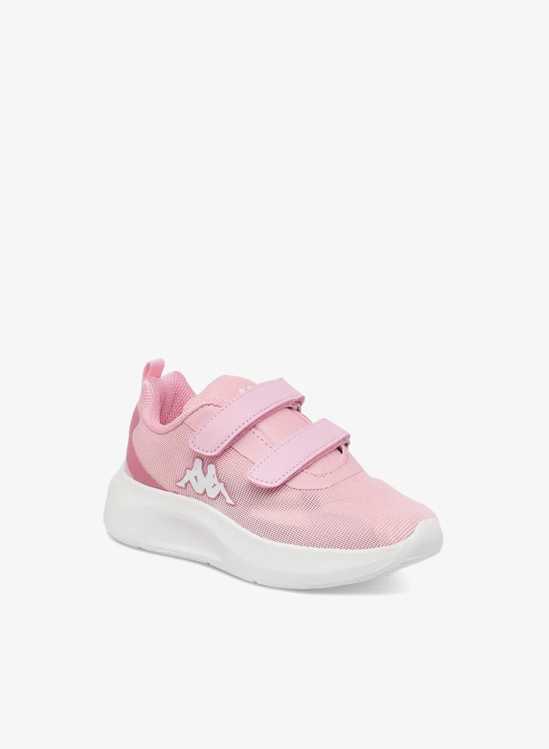 Kappa Girls' Logo Applique Sports Shoes with Hook and Loop Closure