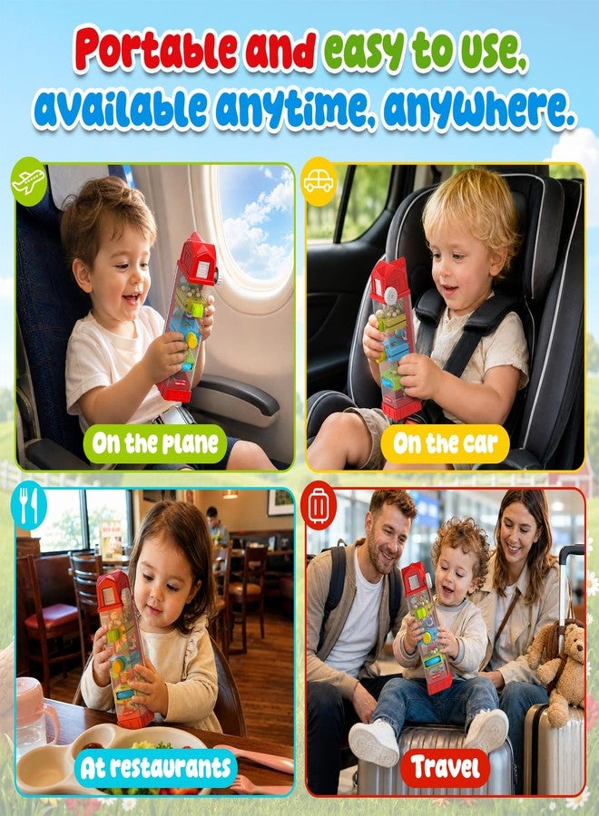 Innofans Farm Egg Drop Montessori Toys for 2 3 4 5 Year Old Boys Girls, Toddler Fine Motor Activity Toy with 5 Activity Centers, Cause and Effect Learning, Quiet Sensory Travel Toy Christmas Birthday Gifts - Image 3