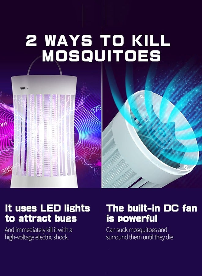 Joshberg Electric Bug Zapper Indoor/Outdoor, 1500V Moth Trap/Bug Killer/Mosquito Killer Light for Summer Trip,Outdoor Camping,Patio,Home and Garden,Trap Indoor（White） - Image 3