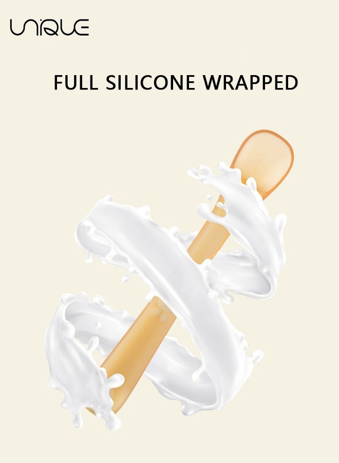 Unique 2Pcs Silicone Baby Spoons, Baby Essentials, Baby Spoons, Travel Set, Baby Gifts, （Nano Color + Box）  - Image 5