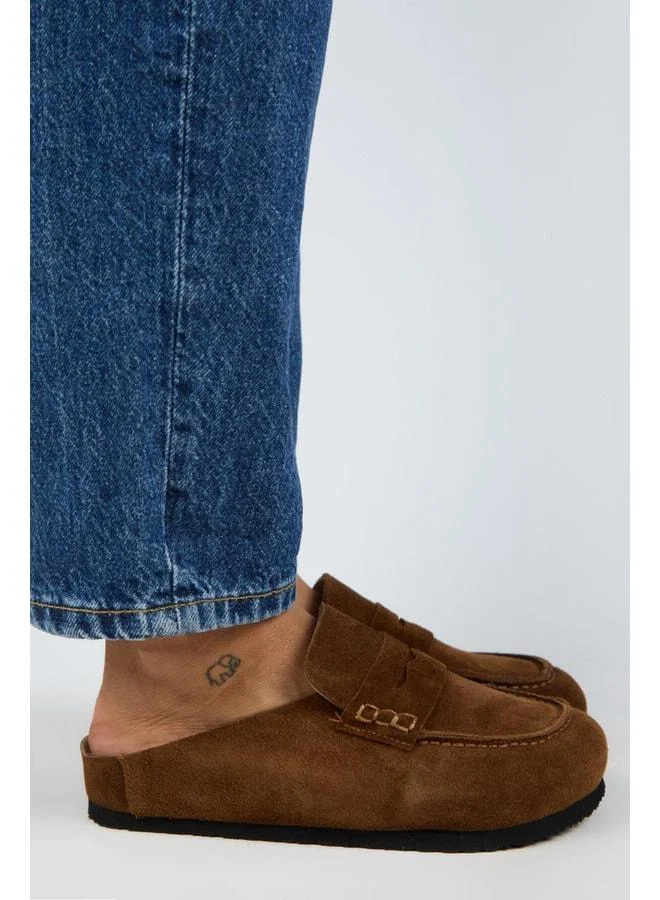 Ziva 2 Women's Real Leather Loafer Sabo Taba Slipper.