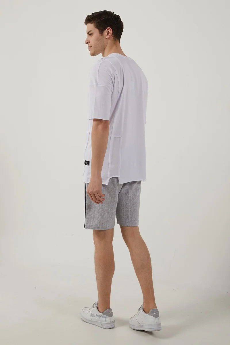 توينتي3 Men's Basic Stripe Detailed Striped Shorts