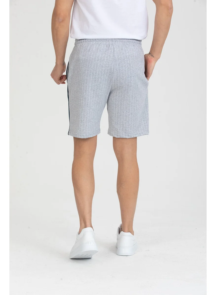 Twenty3 Men's Basic Stripe Detailed Striped Shorts