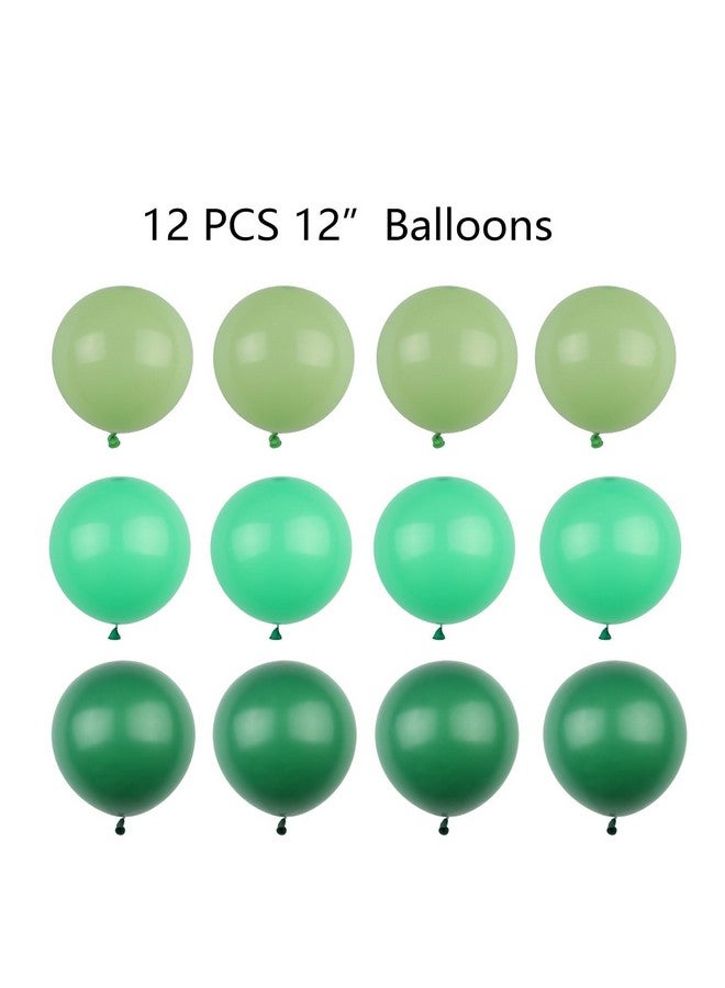 MAGQOO Green Glitter Happy Birthday Banner and 12" Balloons St. Patrcik's Happy Birthday Banner Garlands St. Patricks Day Birthday Party Decorations Supplies Saint Patricks Day Decorations - Image 5