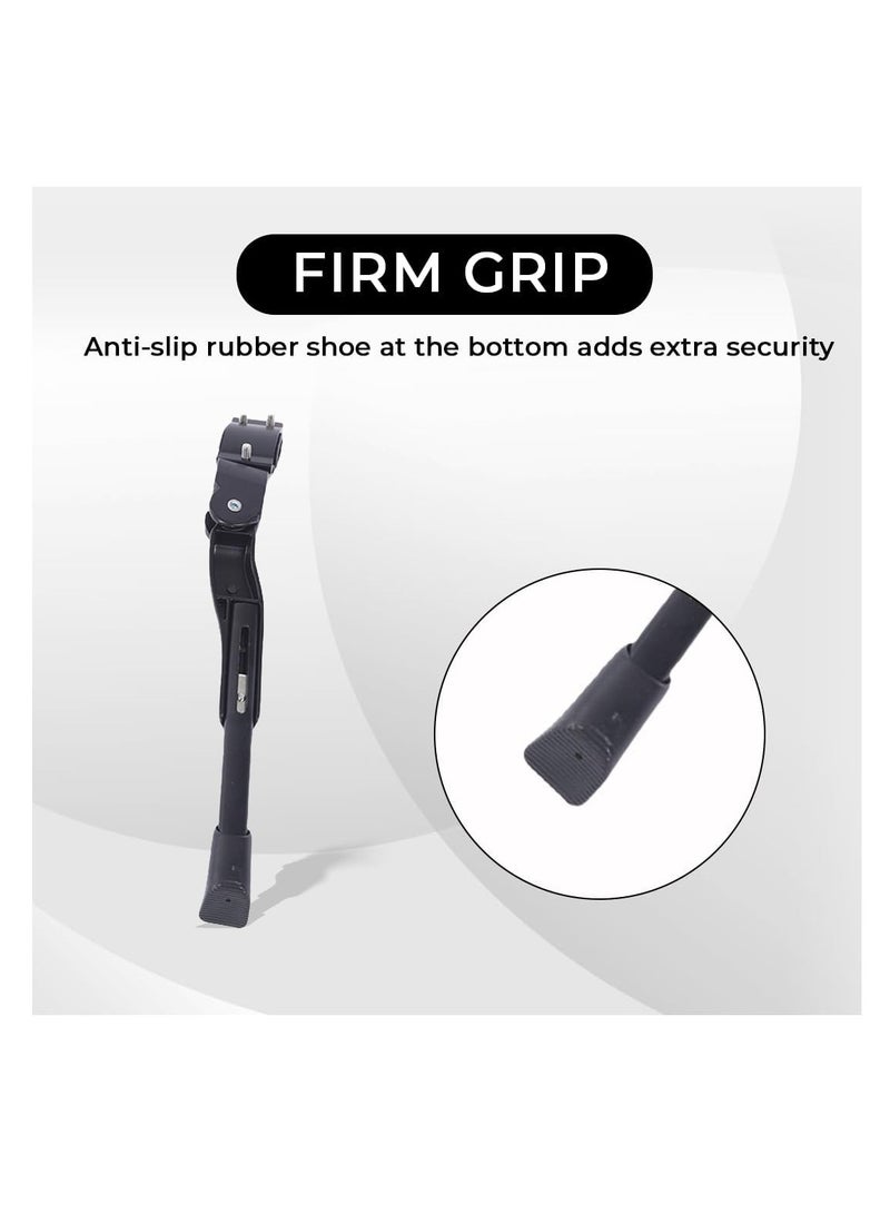 ENDLESS  EL1055 Cycle Stand can Adjustable Between 24-29 Inch | Black | Material : Aluminium Alloy | High Quality Bike Side Kickstand with Double Nut | For All types Cycles or Bikes - Image 4