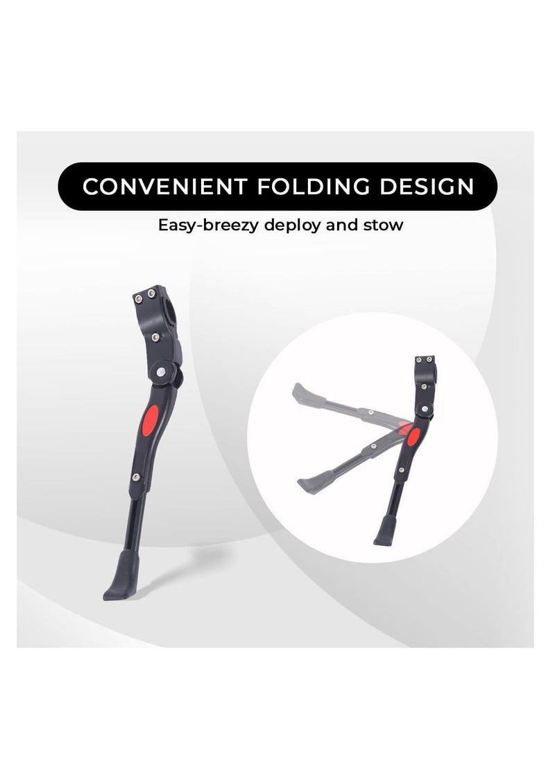 ENDLESS  EL1055 Cycle Stand can Adjustable Between 24-29 Inch | Black | Material : Aluminium Alloy | High Quality Bike Side Kickstand with Double Nut | For All types Cycles or Bikes - Image 5