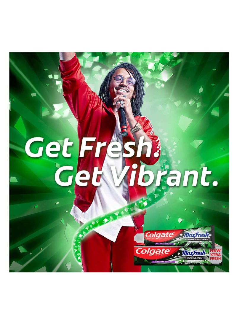 Colgate - Colgate Max Fresh Bamboo Charcoal With Whitening Strips Toothpaste 100ml - Image 1