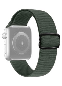 PROMASS Replacement Watchbands For Apple Watch Series 7 45mm/6 & SE & 5 & 4 44mm/3 & 2 & 1 42mm Dark Green 