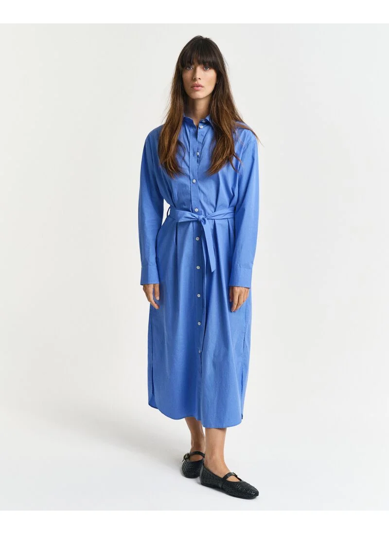 غانت Gant Relaxed Poplin Shirt Dress