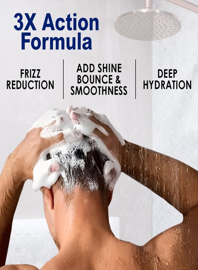 كود الرجل شامبو مانكود سوبر شاين - 400 مل للرجال والنساء - ترطيب عميق ولمعان مكثف مع حمض الهيالورونيك | يقوي وينعم وينعش الشعر الجاف والباهت | تركيبة مغذية خالية من الكبريتات والبارابين - Image 3